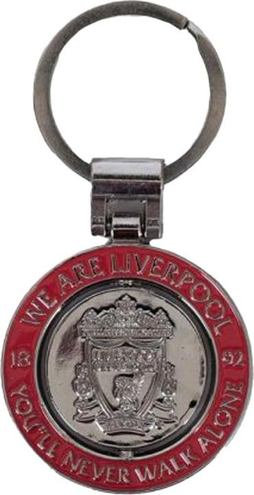 Actual product image Score Draw We are Liverpool Spinner Keyring