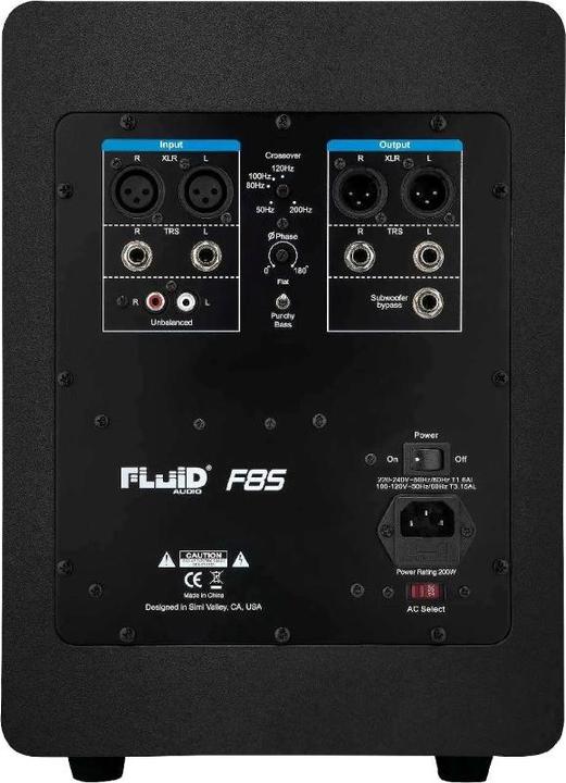 Actual product image Fluid Audio F8S - Aktywny 8 subwoofer kompaktowy (Subwoofer active, 1 pc., 1x 200 W)
