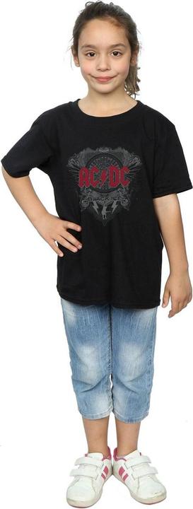 Produktbild AC/DC Mädchen TShirt Schwarzes Eis mit roter Baumwolle (140, 146)