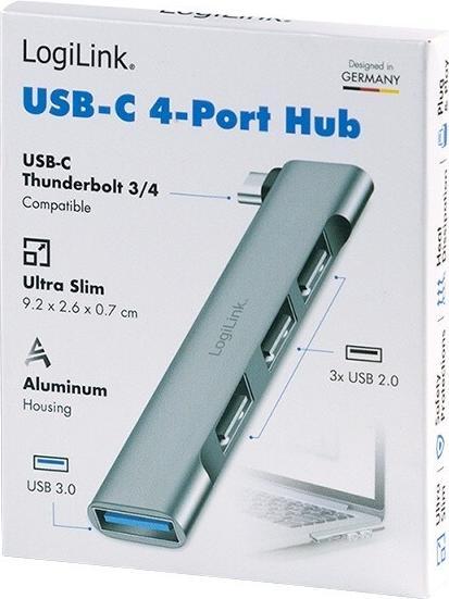 Produktbild LogiLink UA0437 (USB-C, 4 Ports)