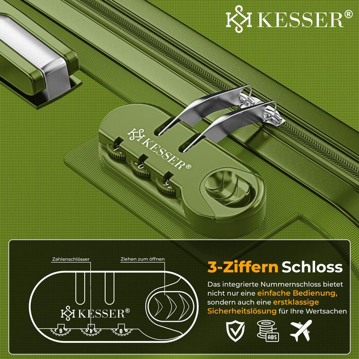 Image du produit Kesser 4tlg. Hartschalenkofferset Hartschalenkoffer Reisekoffer Set (25 l)