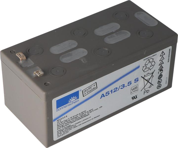 Actual product image Tadiran Akku Dryfit A512/3.5S, VdS-Nr. G190045 (12 V, 3.50 Ah)