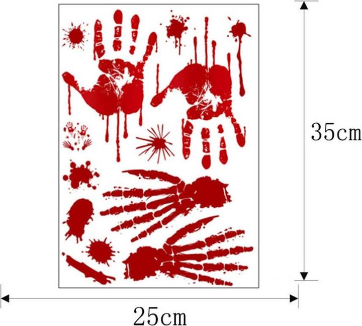 Actual product image Cover-Discount Halloween window sticker tattoo