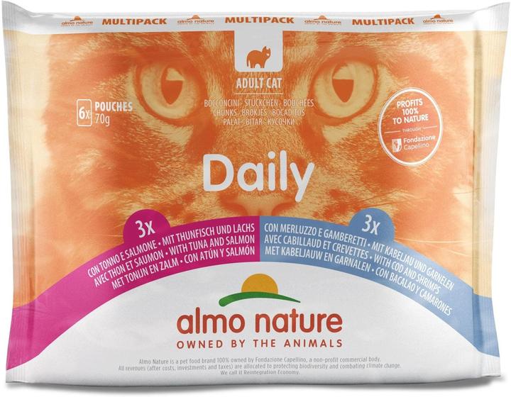 Almo Nature Daily (Adult, 6 Stk., 420 g)