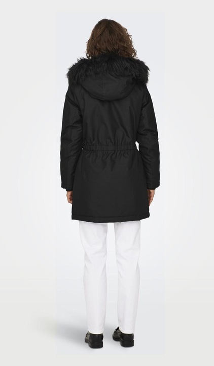 Image du produit Only Capuche avec bord en fausse fourrure amovible Poignets côtelés Parka Longue parka (XS)