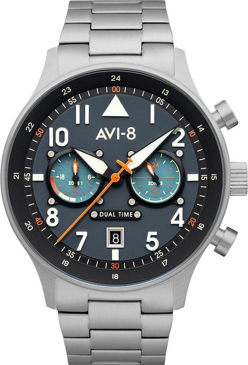 Image du produit AVI-8 AV-4088-22 Carey Dual Time 44mm 5ATM (Montre analogique, 44 mm)