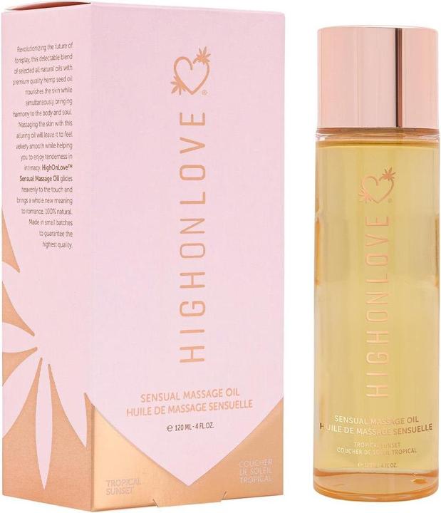 Actual product image High on Love Sensual Massage Oil Tropical Sunset (120 ml)
