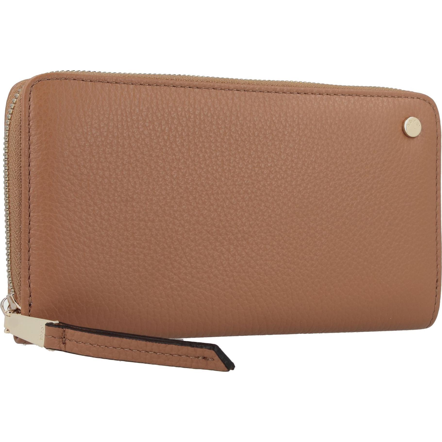 Thumbnail - Abro, Damen, Portemonnaie, Adria Geldbörse Leder 19 cm, Braun