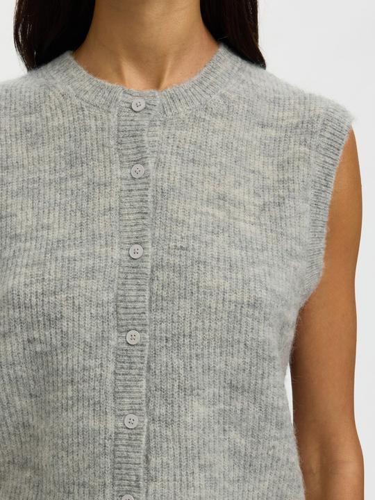 Actual product image Selected Slflulu Sl Button O-Neck Vest Noos (M)