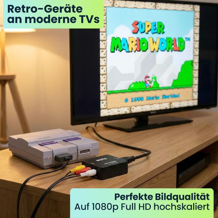 Produktbild Ideoon AV zu HDMI Adapter, 1080p Full HD