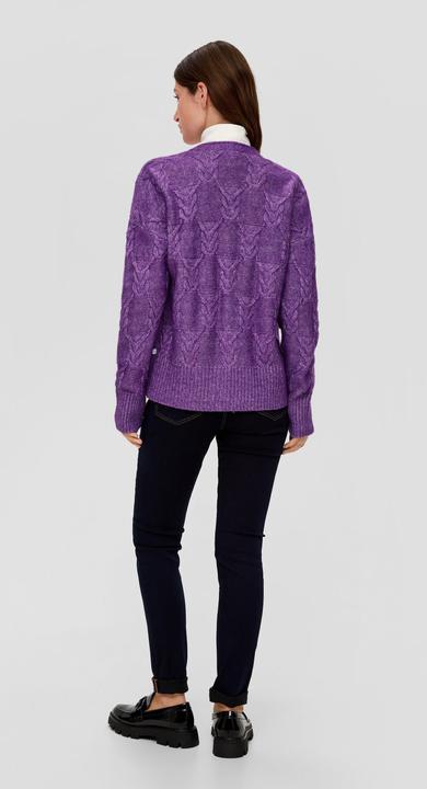 Produktbild s.Oliver Strickjacke Strickjacke aus Wollmix (S)