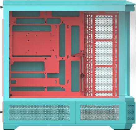 Actual product image Thermaltake "View 600 TG Mint Strawberry" (ATX, mATX, Mini-ITX)