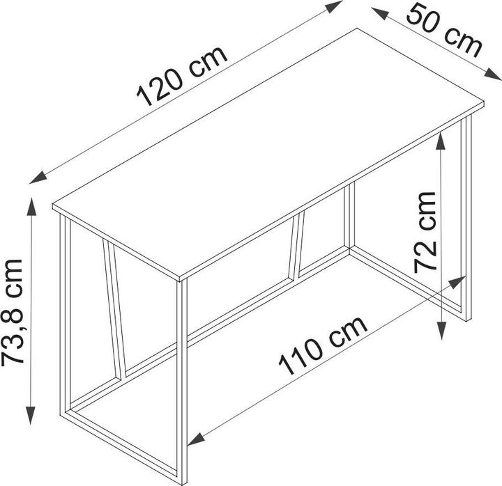 Actual product image Kalune Design Lissa (120 x 50 x 72 cm)