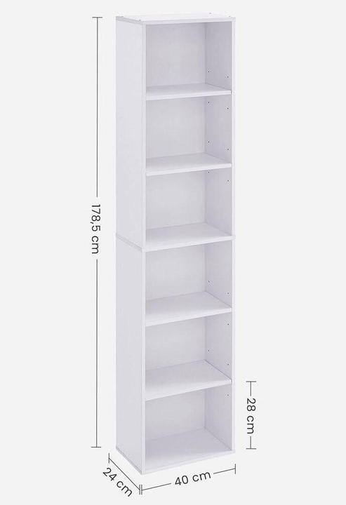 Actual product image Vasagle Shelf (40 x 24 x 178.5 cm)