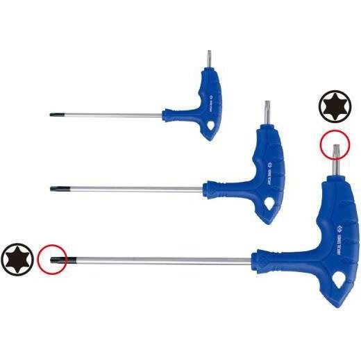 King, Chiave esagonale, Torx-Schlüssel mit Loch und Griff