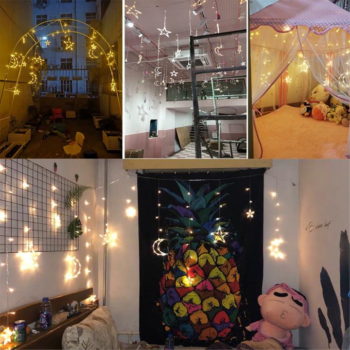 Produktbild Esmée LED Deko Lichterkette Sternen / Mond Warmweiss (3.5m) (3.50 m)