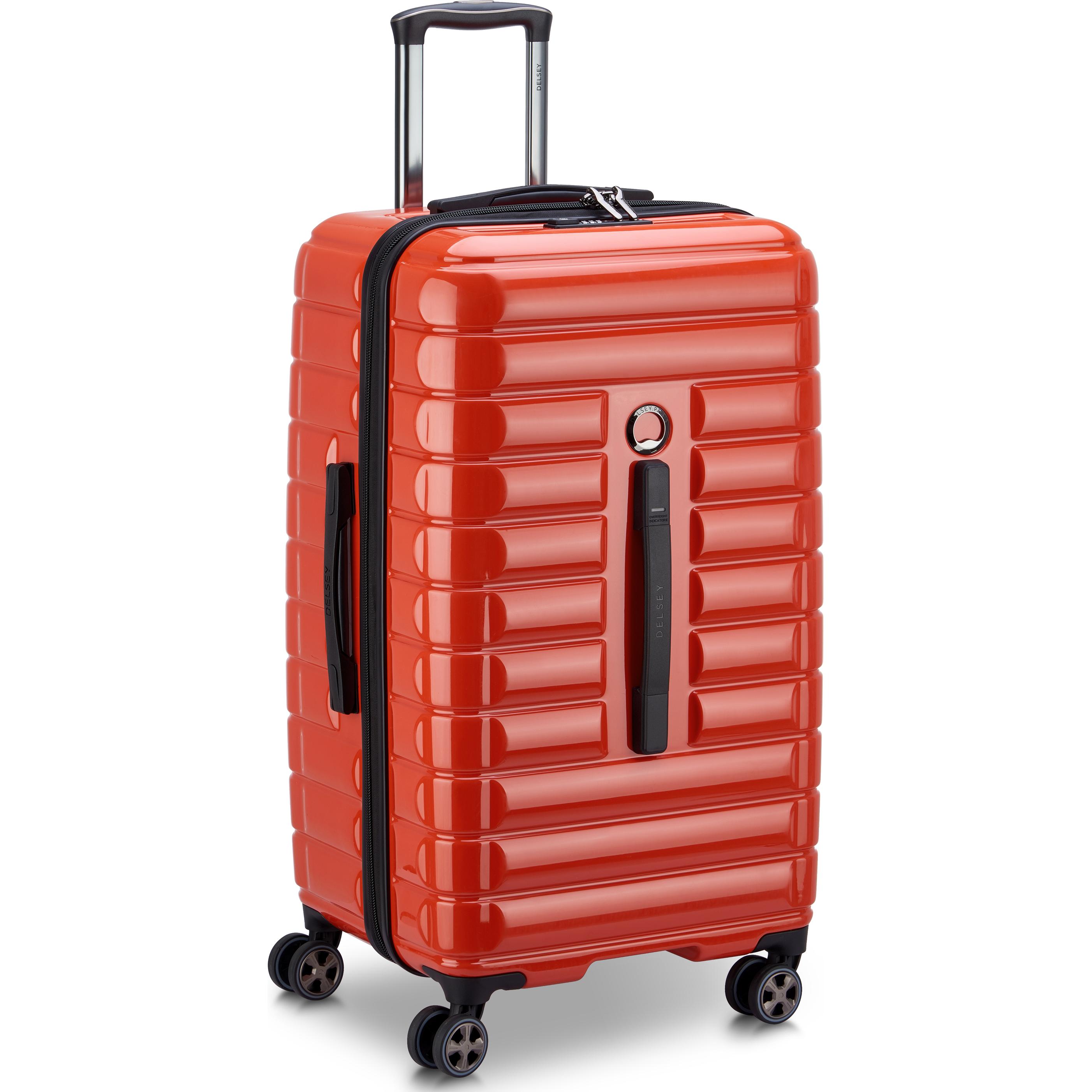Delsey Rosso Valigia, Shadow 5.0 Carrello A 4 Ruote 75 Cm, (90 L)