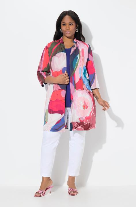 Image du produit Ulla Popken Veste réversible, veste ouverte, col montant, manches 3/4 (54)
