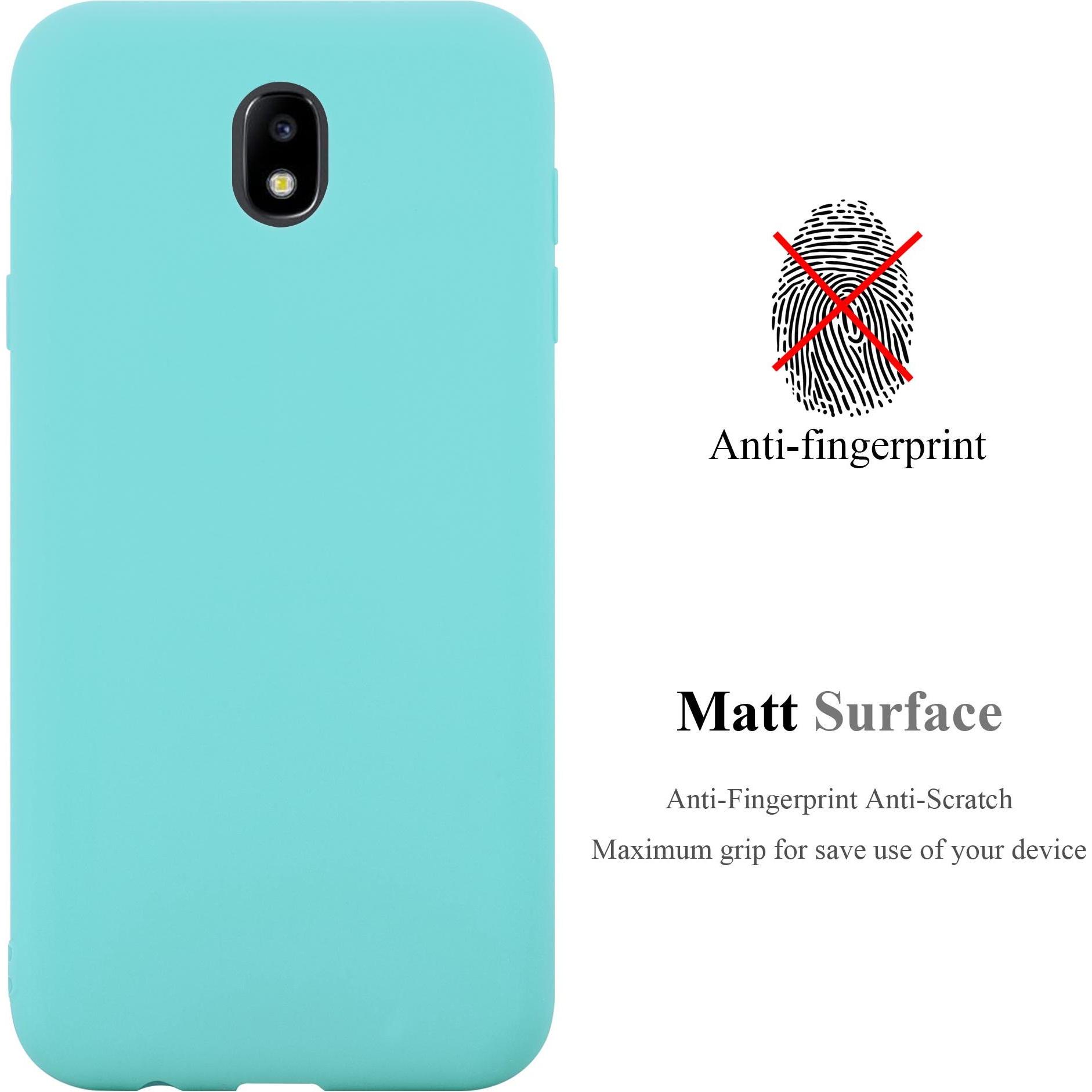 Thumbnail - Cadorabo TPU Candy Cover (Samsung Galaxy J3 2017 (US Version)), Smartphone Hülle, Blau