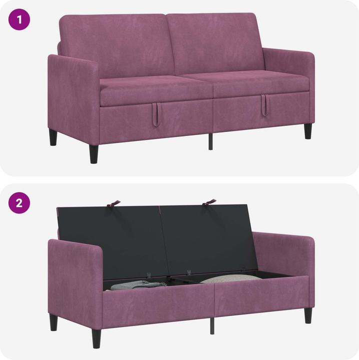 Produktbild vidaXL Sofa mit Stauraum (3-Sitzer)