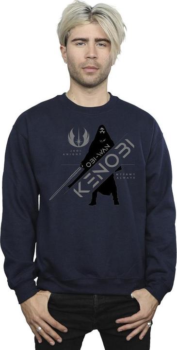 Actual product image Star Wars Mens Obi-Wan Kenobi Jedi Knight Cotton Sweatshirt (S)