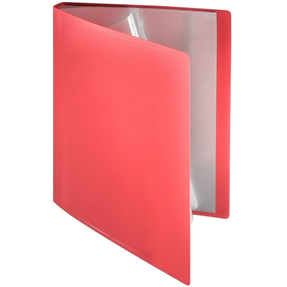 Foldersys, Mappe, Sichtbuch flexibel A4 20 Hüllen PP rot (A4, 1 x)