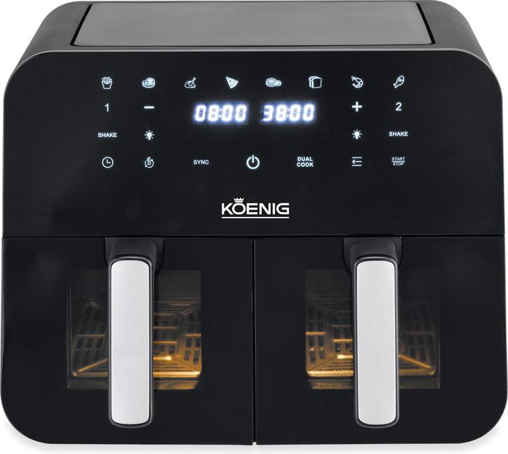 Koenig Dual Pot Air Fryer (glass model) Quick & Pure 5