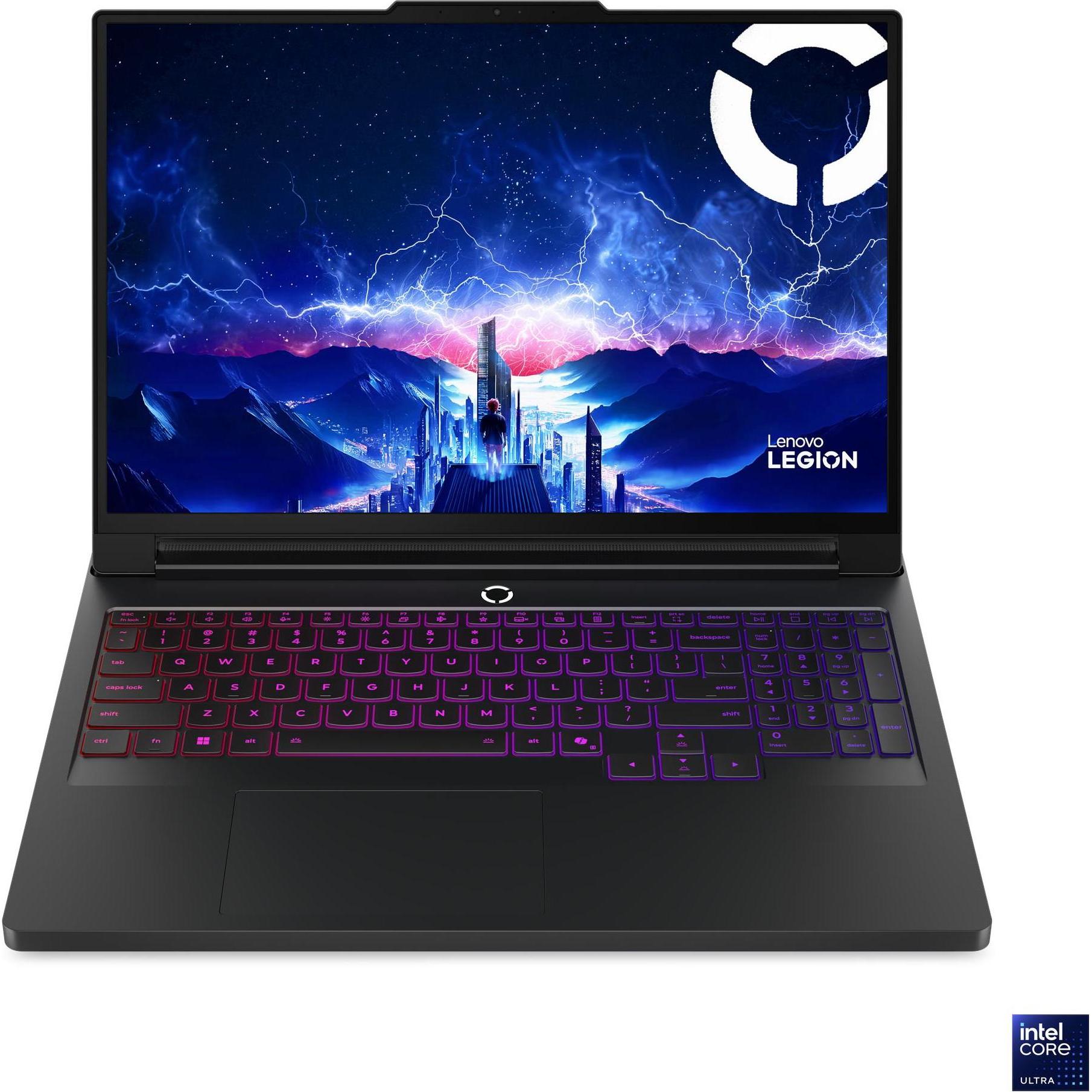 Lenovo Legion Pro 7 RTX 5090 (16", Intel Core Ultra 9 275HX, 1000 GB, DE), Notebook, Schwarz
