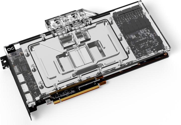 Actual product image Alphacool Ice block Aurora Acrylic RX 7900XTX/XT Taichi/Phantom with backplate