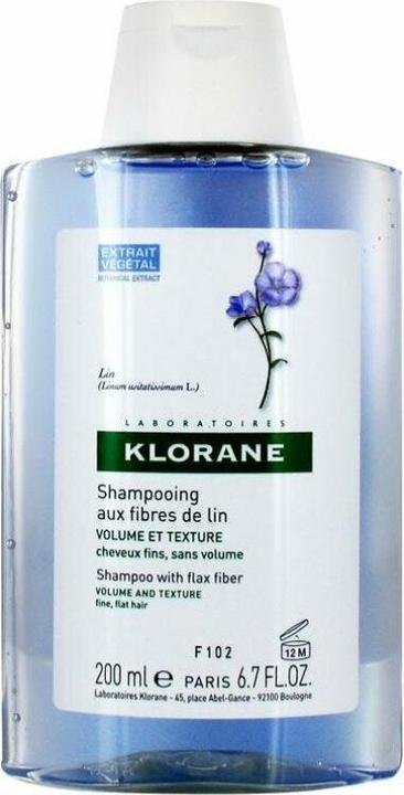 Image du produit Klorane Shampooing aux fibres de lin (200 ml, Shampoing liquide)
