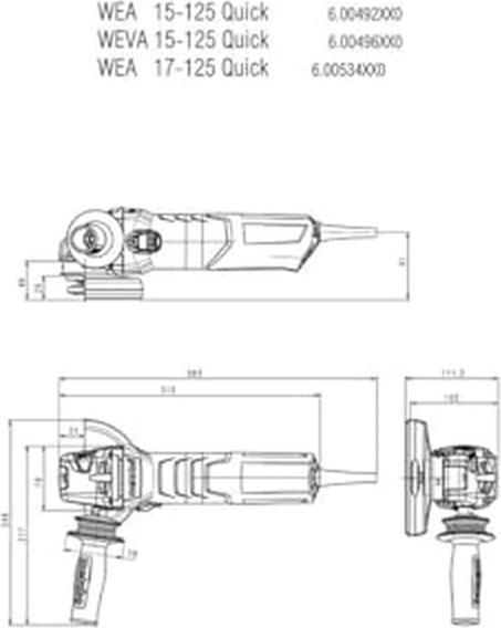 Produktbild Metabo WEA 17-125 Quick (125 mm)