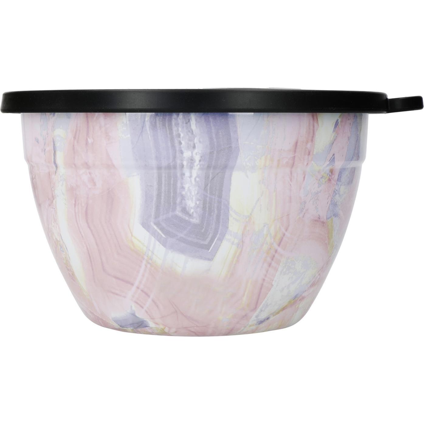 neuetischkultur Salatschüssel-Set 1,9 Liter mit Gewürzbehälter, Schüssel + Schale, Rosa
