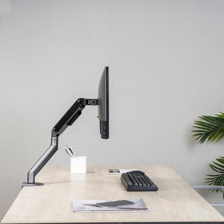 Produktbild Tooq Technology DB4032TNR-G Flachbildschirm-Tischhalterung 81,3 cm (32" ) Schwarz Tisch/Bank (Tisch, 32", 9 kg)