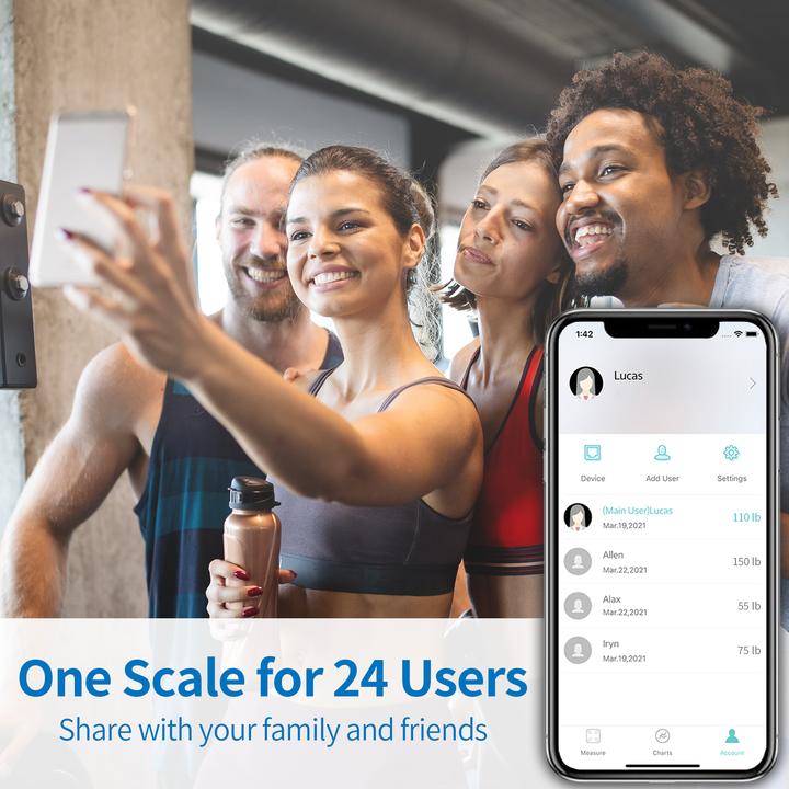 Immagine prodotto ViatomTech Lescale (F4) Bluetooth Weight Scale
