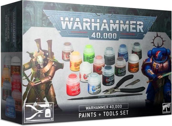 Actual product image Games Workshop Warhammer 40k - Citadel Paint & Tools Set