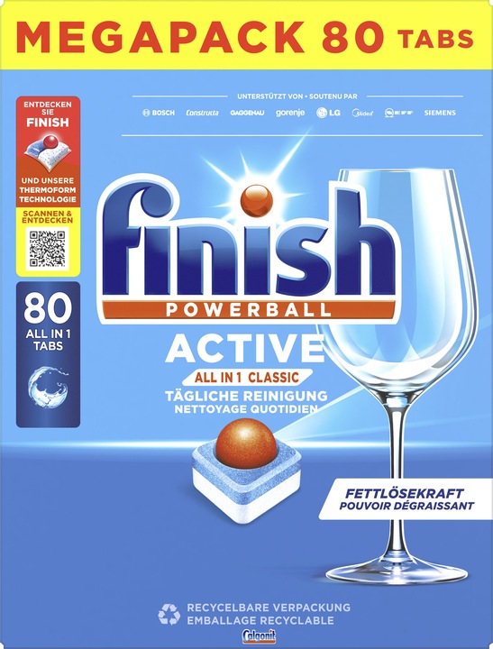 Finish Active All In 1 (Tabs, 80 x)