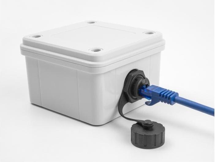 Actual product image Delock Cable connector RJ50 socket to RJ50 socket for installation (Network coupling)