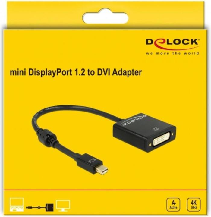 Produktbild Delock Monitoradapter 4K Mini-Displayport zu DVI (DVI, 16 cm)