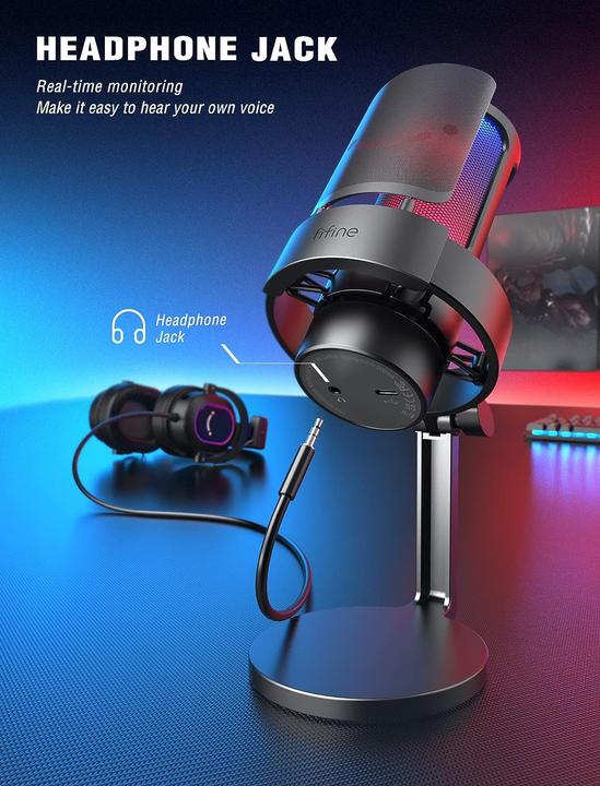 Produktbild Fifine A8 black Professional Recording USB Microphone