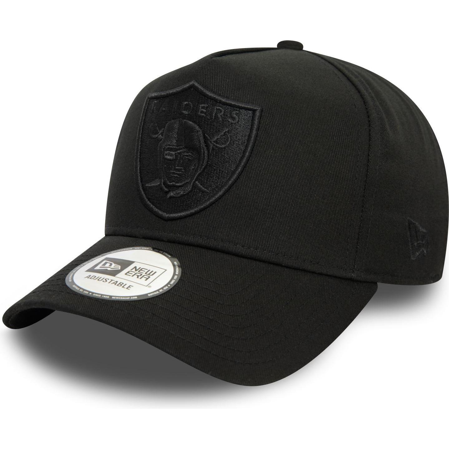 New Era, Herren, Cap, E-Frame Snapback Cap - Mono Las Vegas Raiders, Schwarz, (One Size)