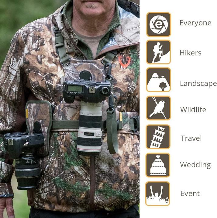 Image du produit Cotton Carrier G3 two Camera Harness Realtree Xtra Camo #CC-147CAMO (Sangle d'épaule)
