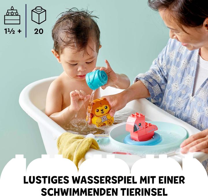 Produktbild LEGO Badewannenspass: Schwimmende Tierinsel (10966)