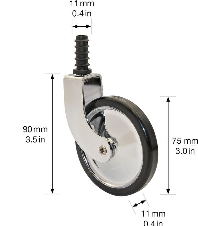 Produktbild Wagner System Servierwagen-Lenkrollen