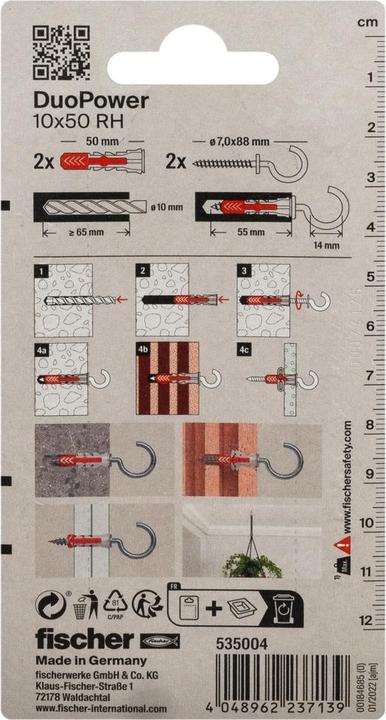 Produktbild Fischer DuoPower 10x50 RH K (2 Stk.)