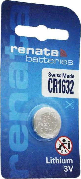 Produktbild Renata CR1632 Lithium Batterie 3 Volt 137mAh IEC CR1632, Batterie für Garmin vivofit 3 (1 Stk., CR1632, 137 mAh)