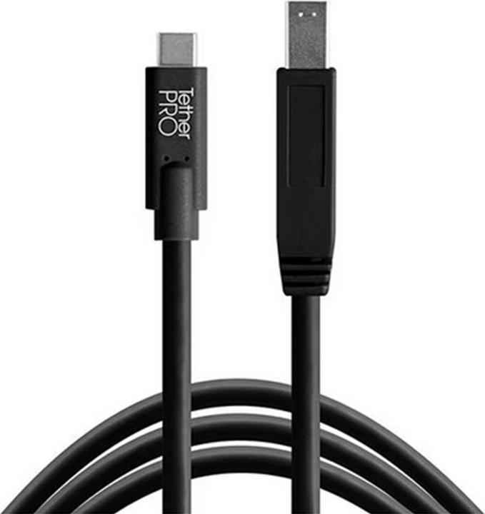 Tether Tools TetherPro USB 3.0 Kabel USB-C / B 4.6 m, Schwarz (4.60 m, USB 3.2 Gen 1)