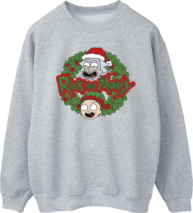 Produktbild Rick And Morty Christmas Wreath Sweatshirt (S)