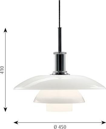 Immagine prodotto Louis Poulsen Lampada a sospensione in vetro Ph 4 1/2-4 (E27, 1367 lm)