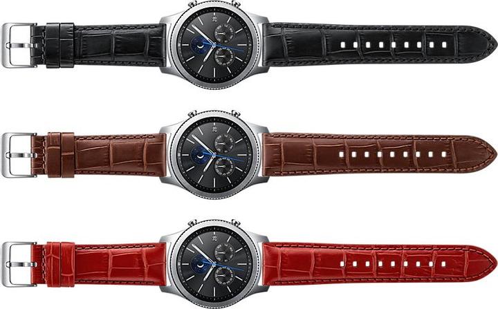 Produktbild Samsung Alligator Grain Leather Band Classic Gear S3 (22 mm, Kalbsleder)
