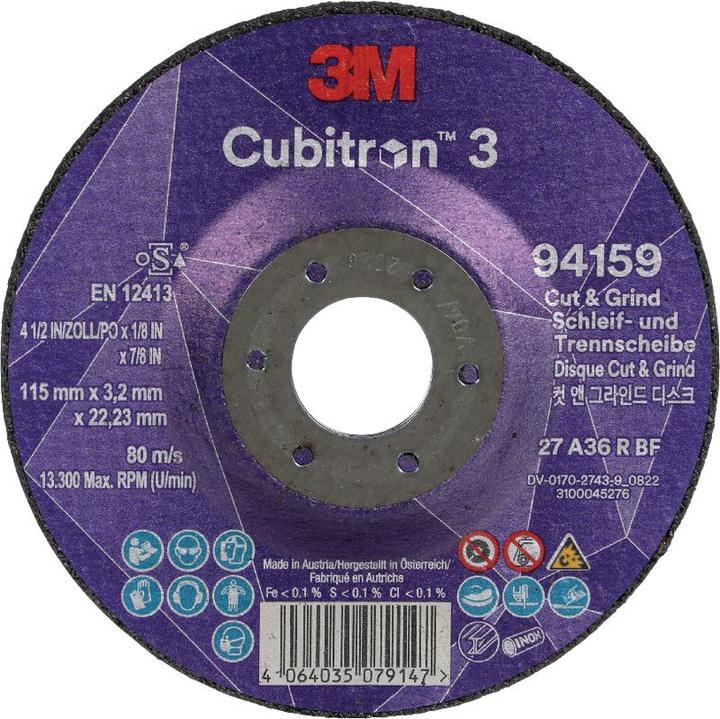 Image du produit 3M Meule à tronçonner et à ébarber CUBITRON III (36+)